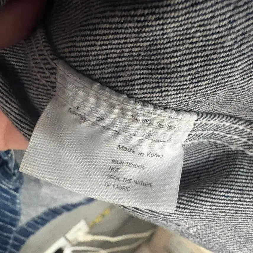 [BUNJANG] Vintage Workwear Striped Denim Jacket / 빈티지 워크웨어 스트라이프 데님 자켓