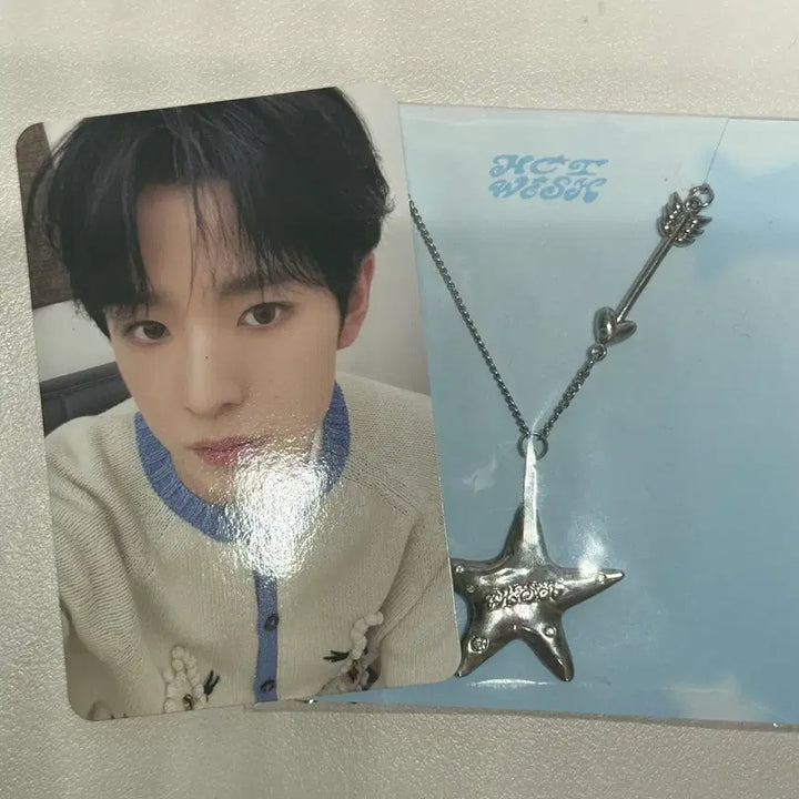 [BUNJANG] NCT WISH Yushi Steady Necklace + Photocard / 엔시티위시 유우시 스테디 목걸이+포카