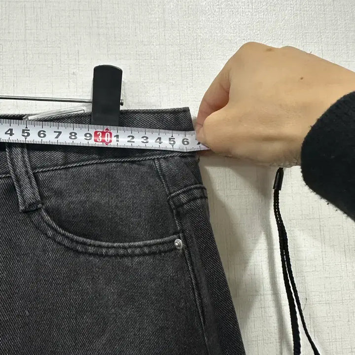 [BUNJANG] Black Denim Mini Skirt / 블랙 데님 미니 스커트