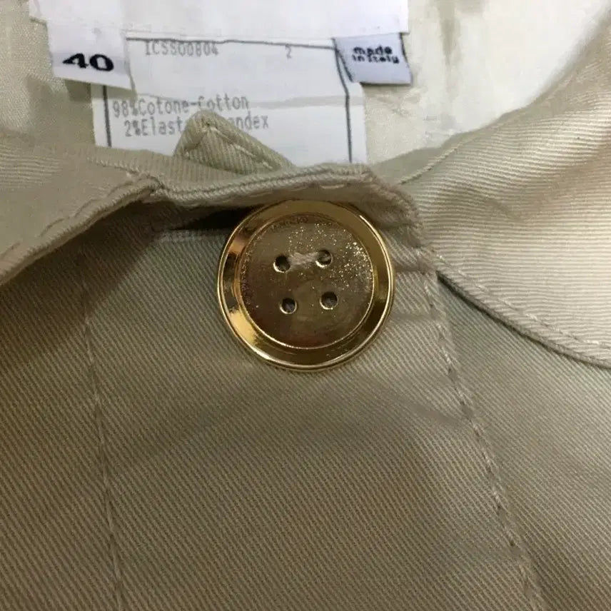 [BUNJANG] ICB Beige Ribbon Pocket Short Jacket - Vintage / 33사이즈 추천 ICB 베이지 리본포켓 숏자켓 빈티지