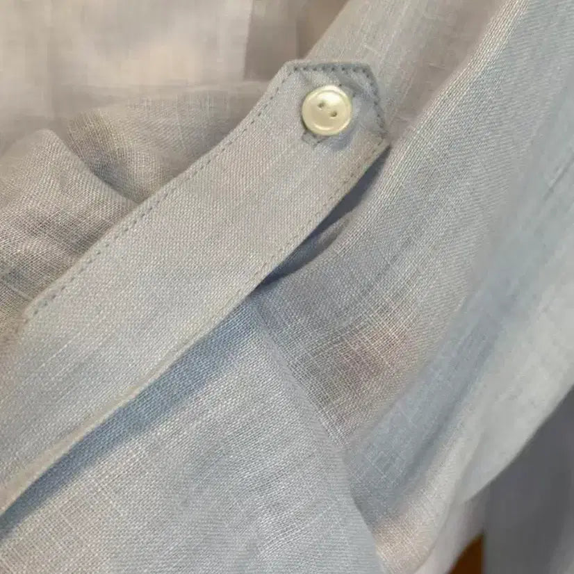 [BUNJANG] Sky Blue Linen Shirt / 하늘색 린넨 셔츠