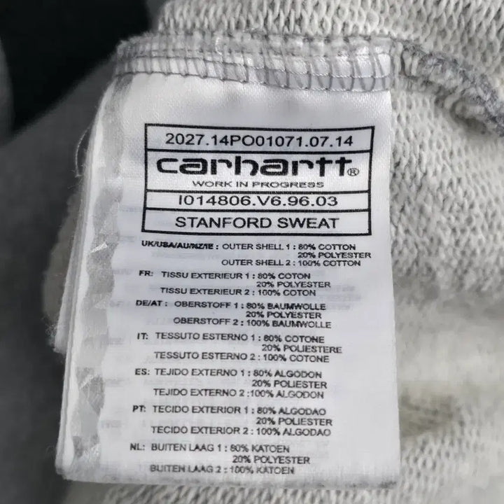 [BUNJANG] Carhartt Stanford Sweatshirt / [L] 칼하트 스탠포드 스웻셔츠 레글런