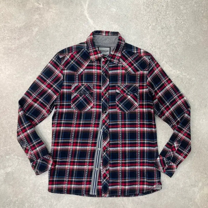[BUNJANG] VILLAND Vintage Western Check Shirt / VILLAND 일본 빈티지 웨스턴 체크 셔츠