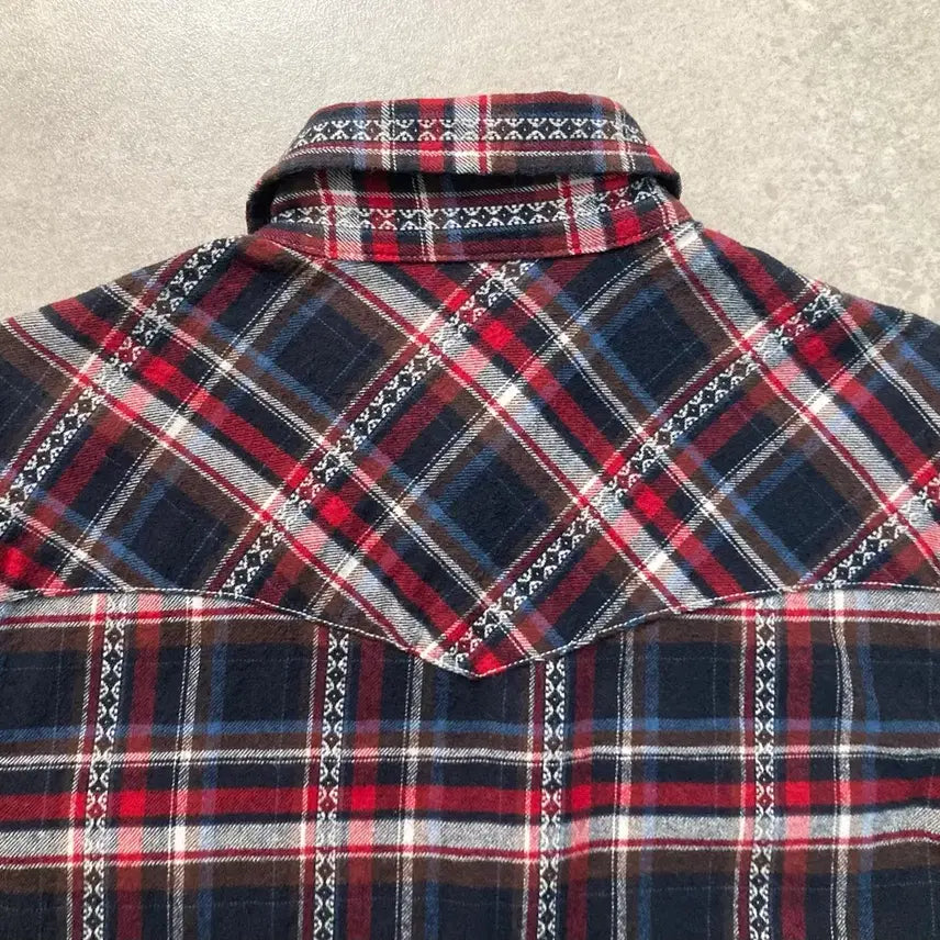 [BUNJANG] VILLAND Vintage Western Check Shirt / VILLAND 일본 빈티지 웨스턴 체크 셔츠