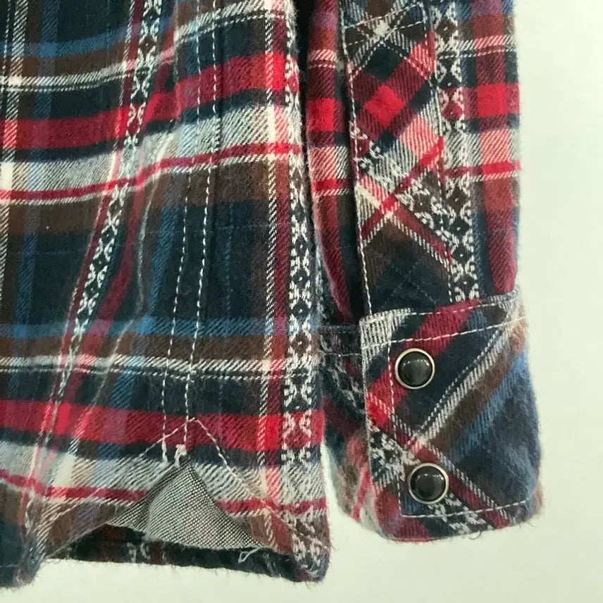 [BUNJANG] VILLAND Vintage Western Check Shirt / VILLAND 일본 빈티지 웨스턴 체크 셔츠