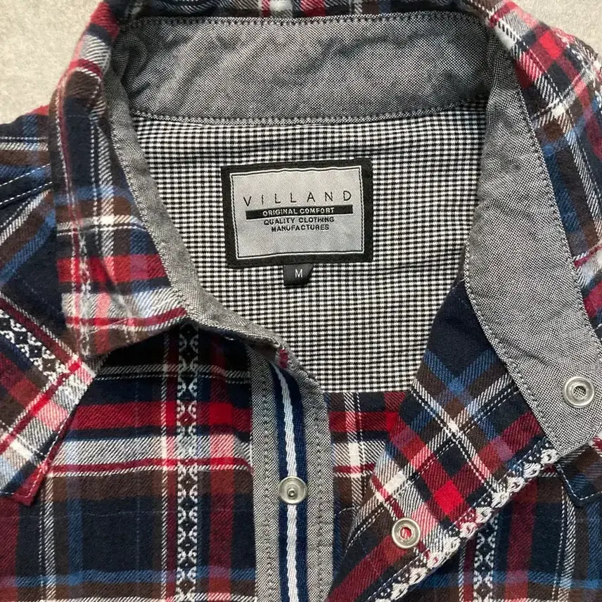 [BUNJANG] VILLAND Vintage Western Check Shirt / VILLAND 일본 빈티지 웨스턴 체크 셔츠