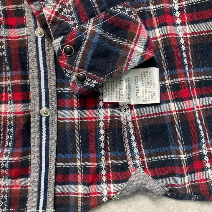 [BUNJANG] VILLAND Vintage Western Check Shirt / VILLAND 일본 빈티지 웨스턴 체크 셔츠