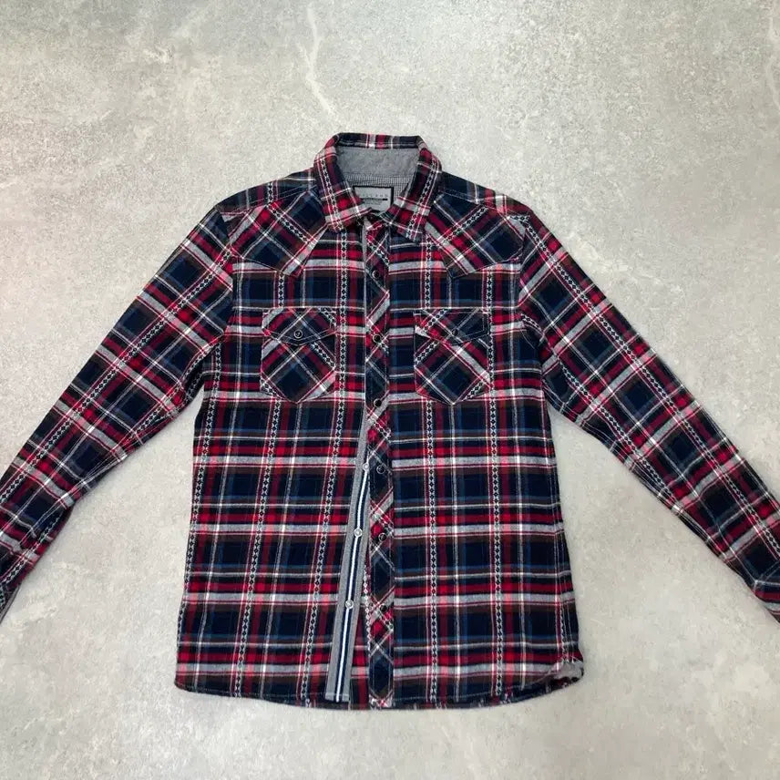 [BUNJANG] VILLAND Vintage Western Check Shirt / VILLAND 일본 빈티지 웨스턴 체크 셔츠