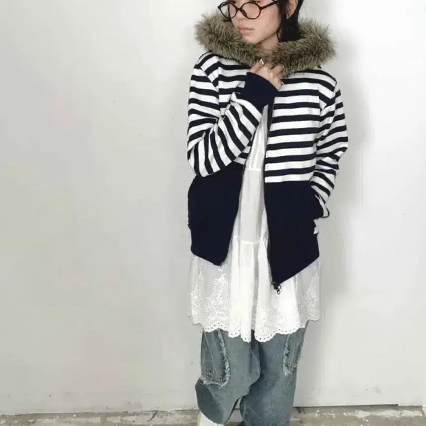 [BUNJANG] Towa ST Fur Hoody / 김아홉 투웨이 퍼 후디 towa ST fur hoody