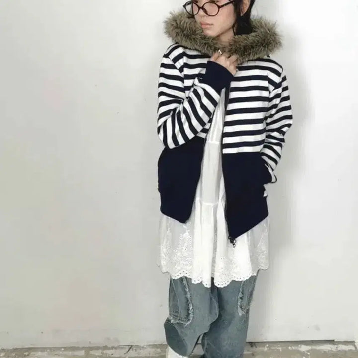 [BUNJANG] Towa ST Fur Hoody / 김아홉 투웨이 퍼 후디 towa ST fur hoody