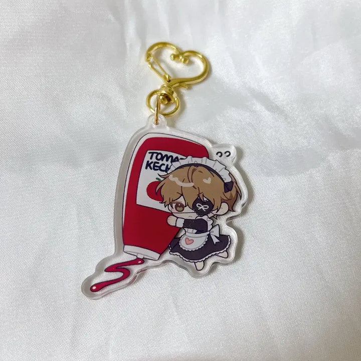 [BUNJANG] Goedam Chulgeun Baek Saheon SD Acrylic Keyring / 괴담 출근 괴출 메이드 백사헌 아크릴 sd 키링
