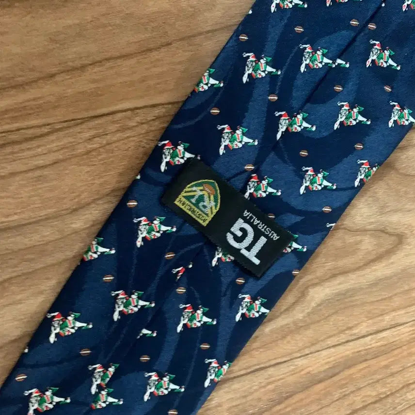 [BUNJANG] Vintage Style Navy Necktie / 패션 빈티지 스타일 네이비색 넥타이