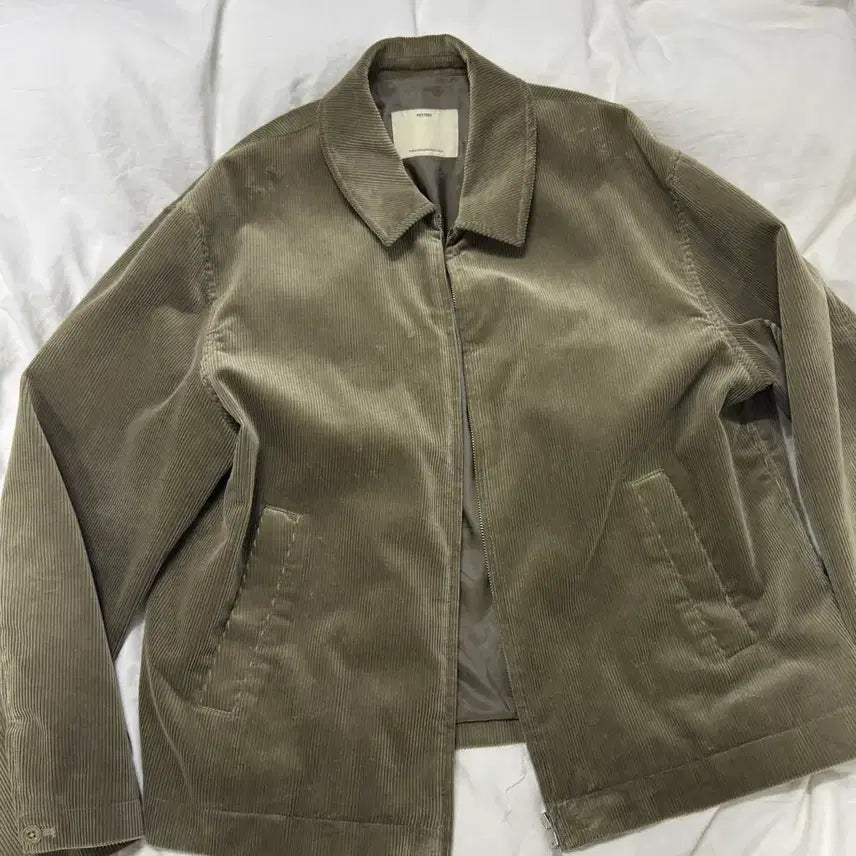 [BUNJANG] Pottery Corduroy Drizler Jacket (Light Khaki, Size L) / 포터리 코듀로이 드리즐러 자켓 라이트카키 3사이즈