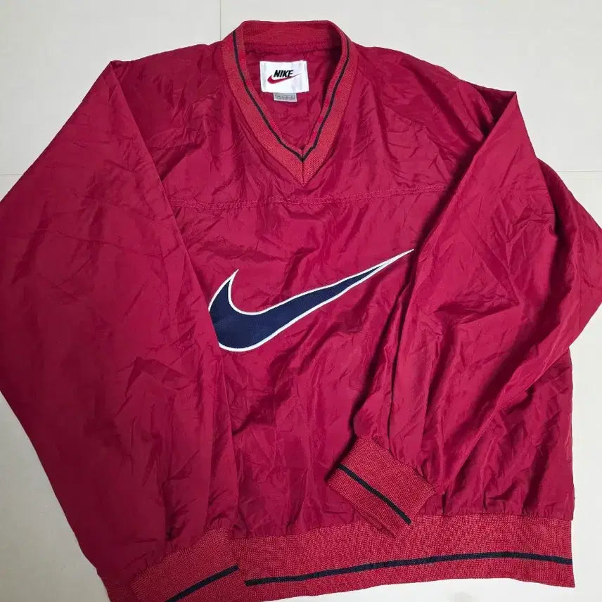 [BUNJANG] Nike Big Swoosh Anorak Windbreaker / 나이키 빅스우시 아노락 웜업 올드스쿨 95~100