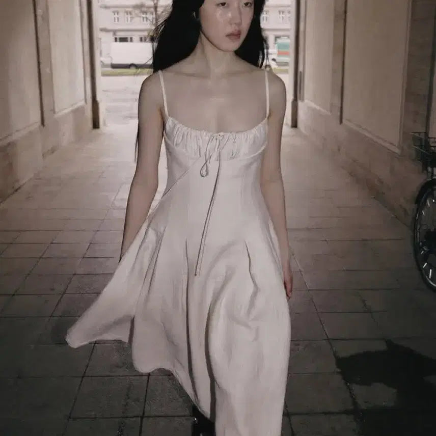[BUNJANG] Nuamic Tiffany Levé Dress Ivory / 누아믹 티파니 원피스