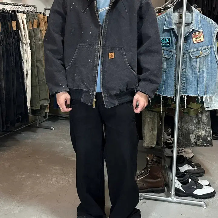 [BUNJANG] Carhartt J130 BLK Active Jacket (2XL) / [2XL] OG 칼하트 J130 BLK 액티브 자켓 칼하트 후드 자켓