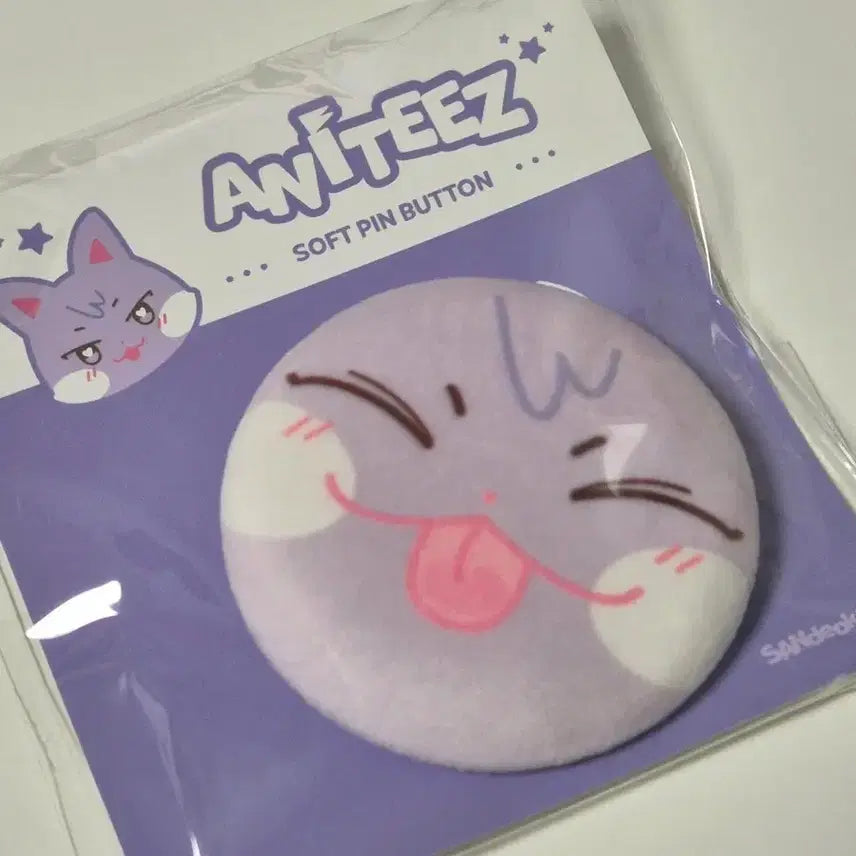 [BUNJANG] ATEEZ SanDeoki Soft Pin Badge / 에이티즈 애니티즈 말랑핀뱃지 산덕이