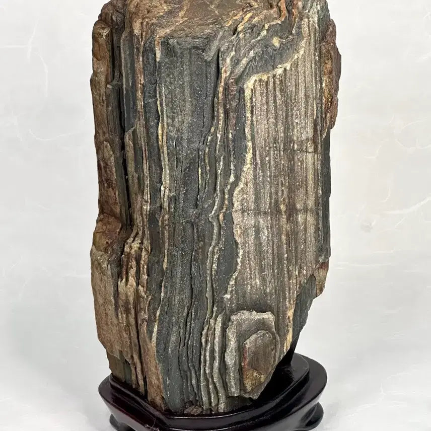 [BUNJANG] Namhangang River Chocolate Stone Landscape Stone / 초코석 절벽경 토막석 변화석 수석