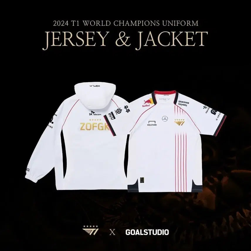 [BUNJANG] T1 Worlds 5-Star Uniform (Zofgk Marking) / 24 t1 티원 월즈 5성 유니폼