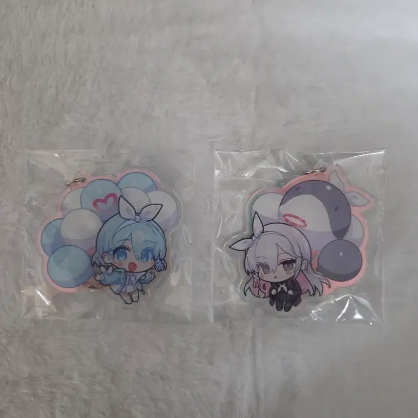 [BUNJANG] Blue Archive Arona &amp; Prana Acrylic Keyring Bundle / 블루아카이브 아로나 프라나 비공굿 아크릴 키링 일괄