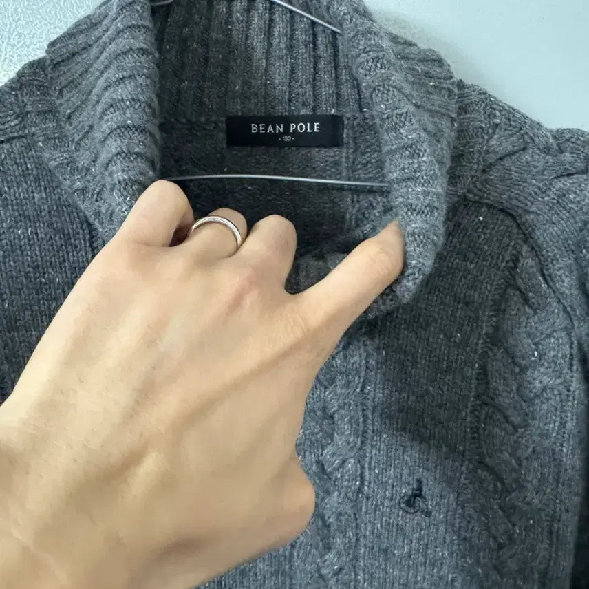 [BUNJANG] Beanpole Cable Knit Turtleneck Sweater / 빈폴 터틀넥 100-105 오버핏 꽈베기 케이블