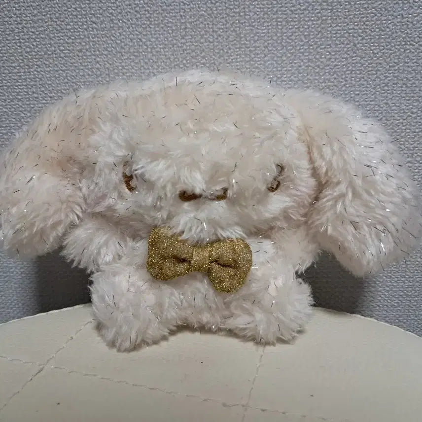 [BUNJANG] Sanrio Cinnamoroll Glitter Gold Doll Keychain / 산리오 시나모롤 반짝이골드 인형 키링