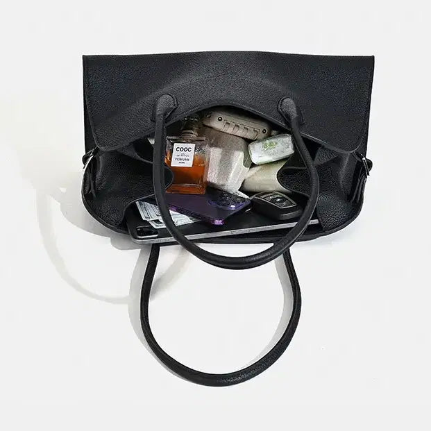 [BUNJANG] Natural Leather Handmade Shoulder Bag / 천연 가죽 수제 가방 숄더백 연예인 가방
