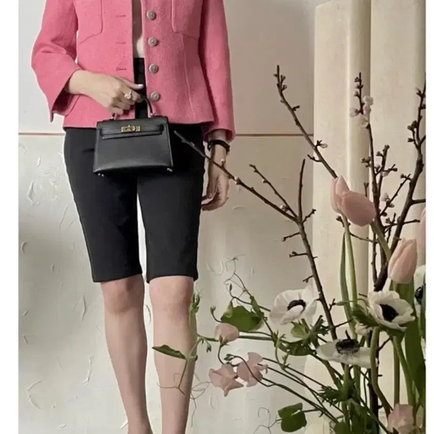 [BUNJANG] Atelier Saimon Miros Pink Tweed Jacket / 아뜰리에 쎄모먼 Miros 핑크 트위드자켓36사이즈