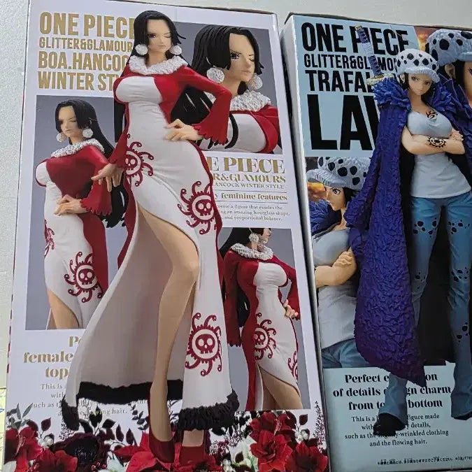 [BUNJANG] One Piece Boa Hancock &amp; Law (Female Version) Figure / 윈피스 보아헨콕 로우여자버전 피규어
