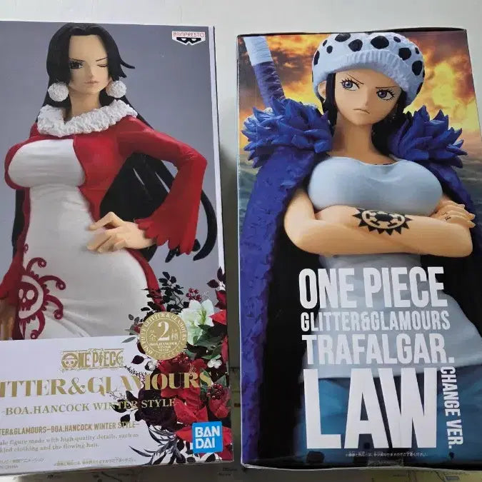 [BUNJANG] One Piece Boa Hancock &amp; Law (Female Version) Figure / 윈피스 보아헨콕 로우여자버전 피규어