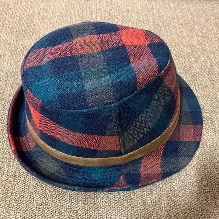 [BUNJANG] Unbranded Check Fedora Hat / 체크 페도라 중절모 새상품