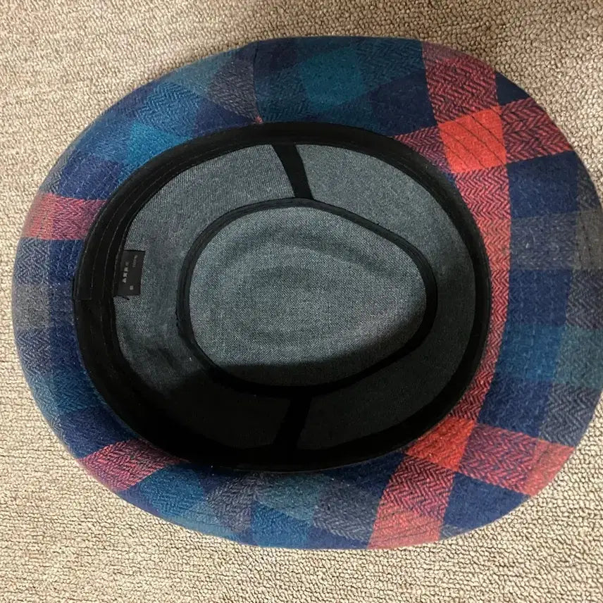 [BUNJANG] Unbranded Check Fedora Hat / 체크 페도라 중절모 새상품