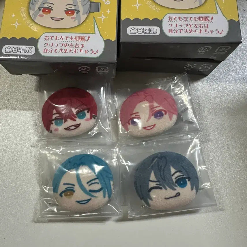 [BUNJANG] Ensemble Stars Crazy:B Manju Hair Clip Bundle Set / 앙스타 크레이지비 만쥬삔 앞머리삔 일괄