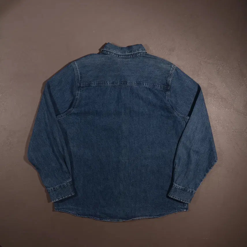 [BUNJANG] Disney Embroidered Denim Shirt - L / 디즈니 자수 데님셔츠 C417