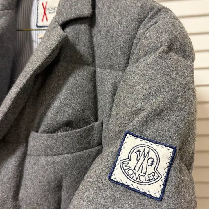 [BUNJANG] Moncler Gamma Blue Down Quilted Wool Blazer / (급처)몽클레어(몽클레르) 감마블루 다운 퀼팅 울 블레이저 1사이즈