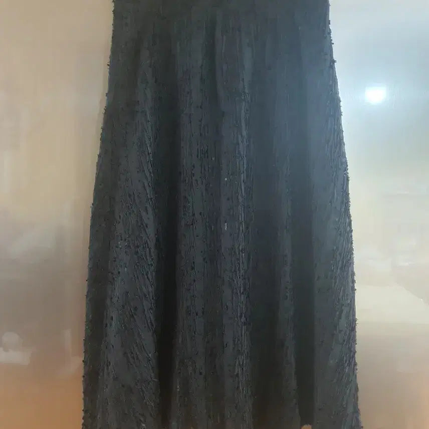 [BUNJANG] Black Flare Long Skirt - Size 55 / 블랙 롱 스커트 플레어 스커트55