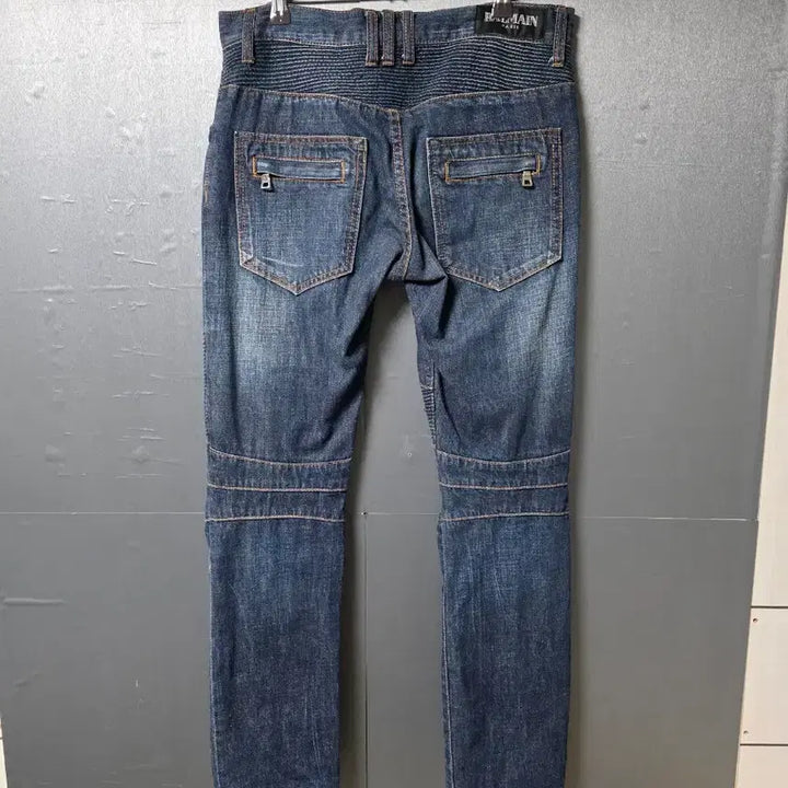 [BUNJANG] Balmain Biker Slim Fit Denim Jeans (Waist 28-29") / 발망   데님  청바지  허리둘레  28-29인치