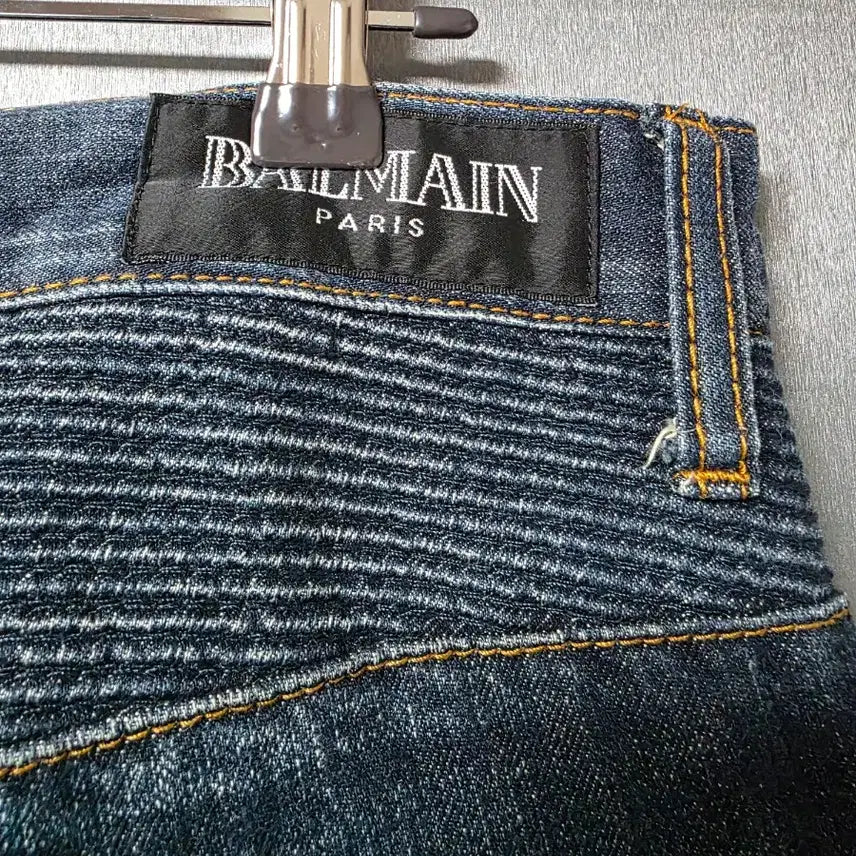 [BUNJANG] Balmain Biker Slim Fit Denim Jeans (Waist 28-29") / 발망   데님  청바지  허리둘레  28-29인치