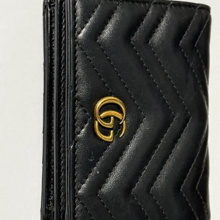 [BUNJANG] Gucci Marmont Bifold Wallet Black / 구찌 마몬트 반지갑 블랙