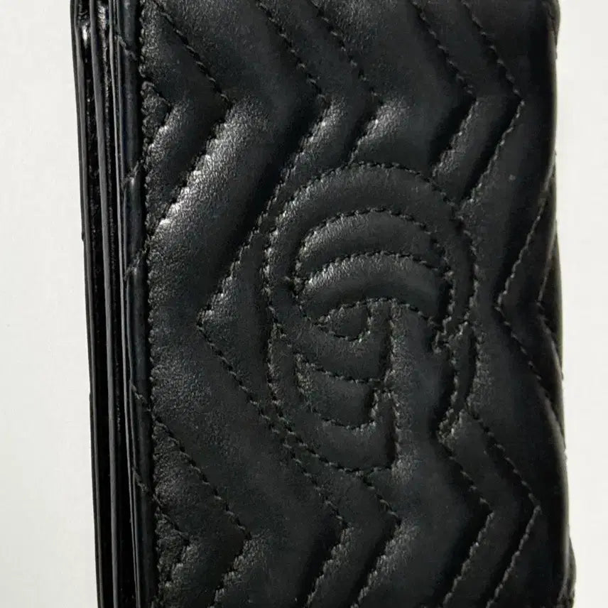 [BUNJANG] Gucci Marmont Bifold Wallet Black / 구찌 마몬트 반지갑 블랙
