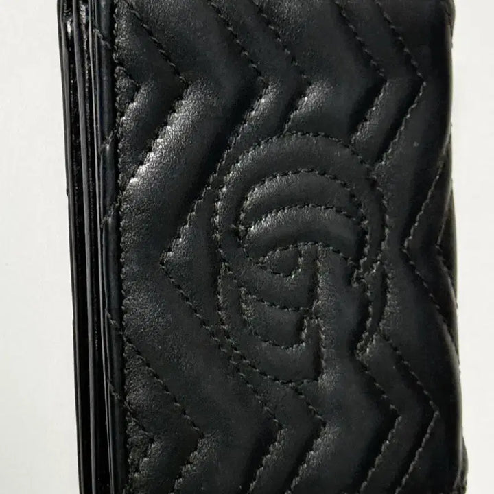 [BUNJANG] Gucci Marmont Bifold Wallet Black / 구찌 마몬트 반지갑 블랙