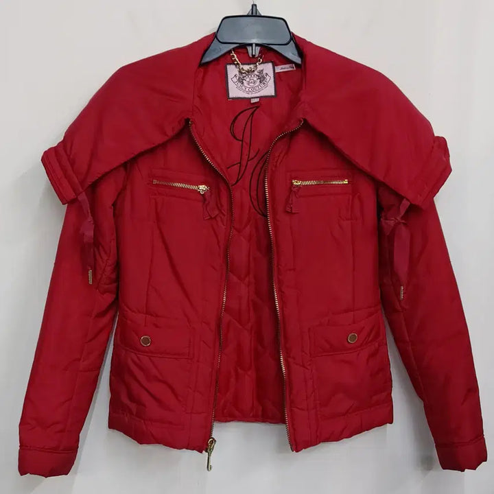 [BUNJANG] J.C. De Castelbajac Short Sleeve Lightweight Quilted Hooded Jacket / 주시꾸뛰르 빈티지 S(p) 숏슬리브 경량 퀼 후디 자켓. RD. -A