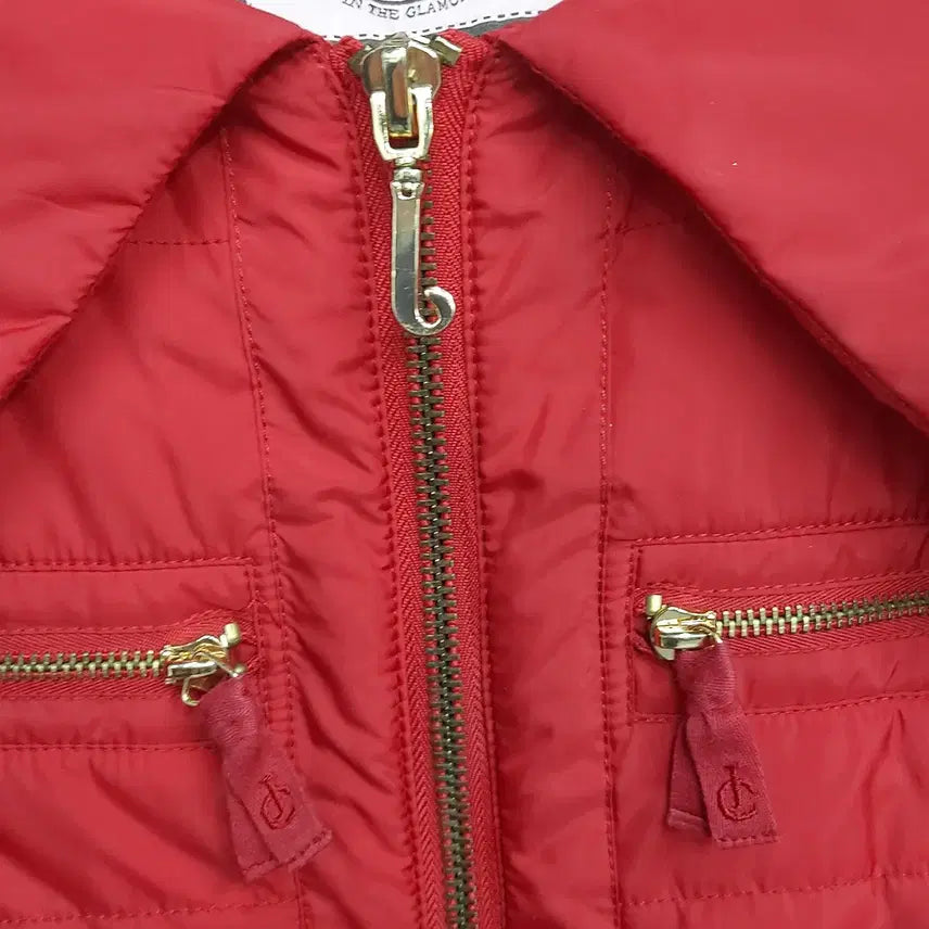 [BUNJANG] J.C. De Castelbajac Short Sleeve Lightweight Quilted Hooded Jacket / 주시꾸뛰르 빈티지 S(p) 숏슬리브 경량 퀼 후디 자켓. RD. -A