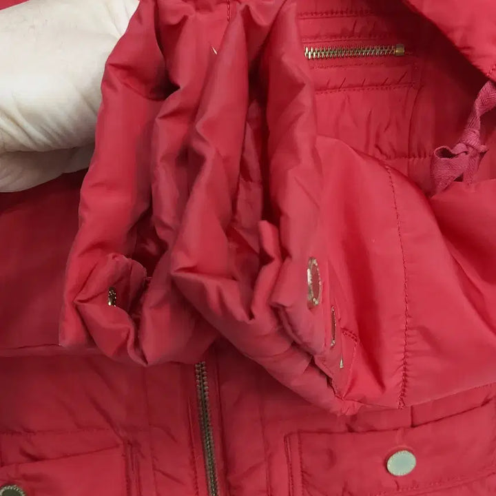 [BUNJANG] J.C. De Castelbajac Short Sleeve Lightweight Quilted Hooded Jacket / 주시꾸뛰르 빈티지 S(p) 숏슬리브 경량 퀼 후디 자켓. RD. -A
