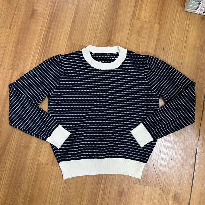 [BUNJANG] Olive Des Olive Striped Knit Top / 올리브데올리브 가로줄 니트티 89(55-66)