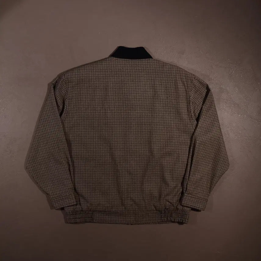 [BUNJANG] Yves Saint Laurent Checkered Blouson Jacket / 입생로랑 체크 블루종 자켓 C421