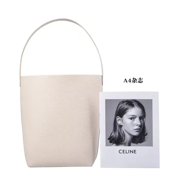 [BUNJANG] Handmade Natural Cowhide Square Tote Bag / 수제 천연 소가죽 사각 토트백 숄더백 파크백 가방
