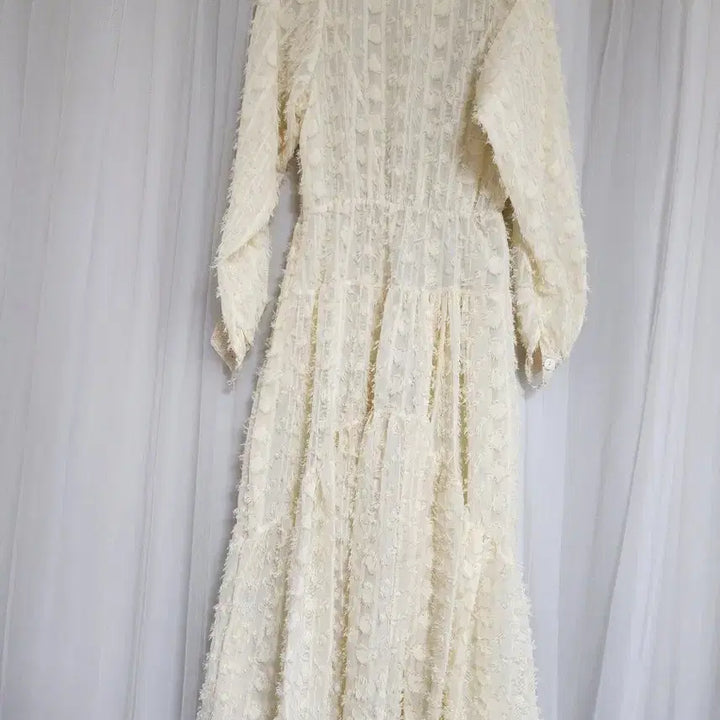 [BUNJANG] Ivory Long Dress / 아이보리 롱 원피스 free