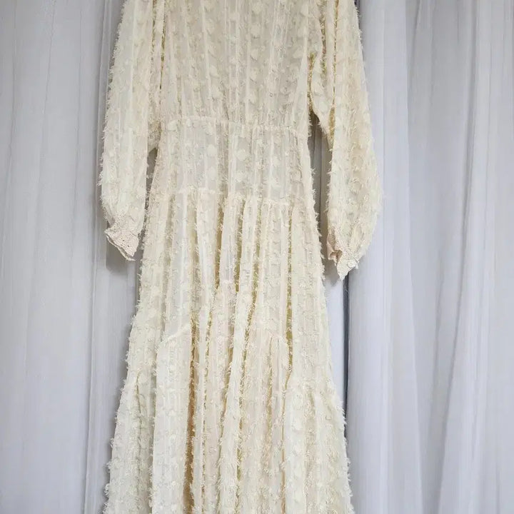 [BUNJANG] Ivory Long Dress / 아이보리 롱 원피스 free