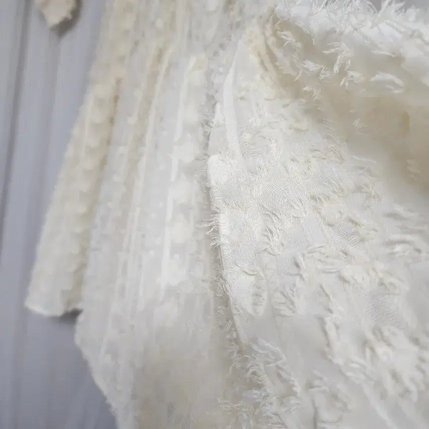 [BUNJANG] Ivory Long Dress / 아이보리 롱 원피스 free